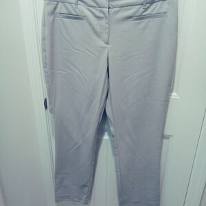 Attention Slim Fit Size 14 Women's Light Gray Straight Leg Pants